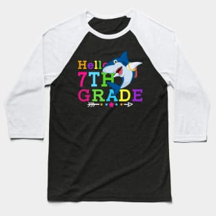 Shark Hello 7th Grade Tshirt Teachers Kids Back to school Gifts Baseball T-Shirt